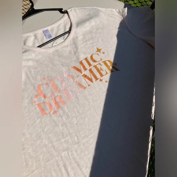 Cosmic Dreamer ✨ Stars Sparkles Sleep T Shirt Light Pink Cozy Pajamas Soft Shirt - Picture 7 of 12